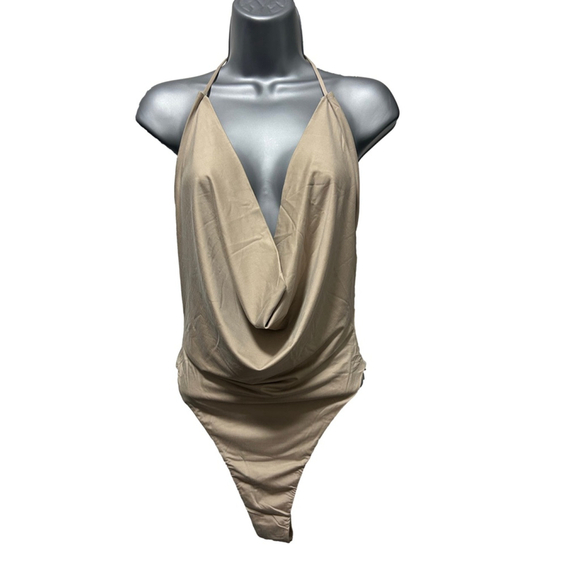 Gauge81 Tops - NWT Gauge81 Manaus Bodysuit Draped Bodice size medium in quicksand retails $415